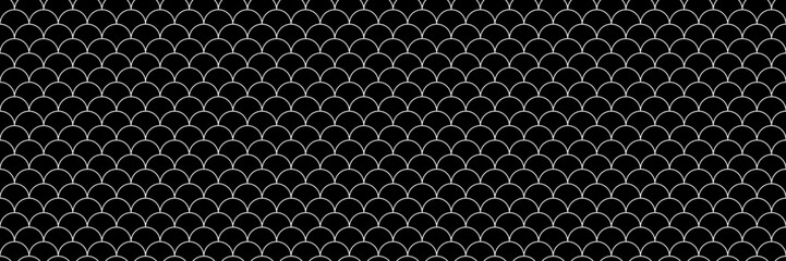 silhouette fish scale seamless pattern vector