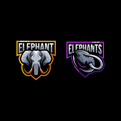 Bundle elephant logo sport design