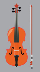 Fototapeta premium violin and music