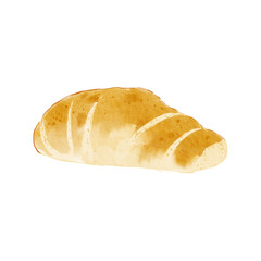 bread bakery croissant illustration.
