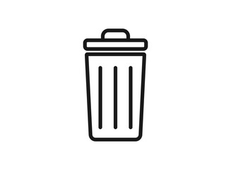 Trash bin icon vector. Recycle bin icon symbol. Dustbin icon in trendy flat design