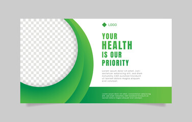 Medical healthcare poster template. - Vector.