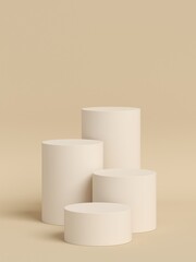 Background 3d scene with podium, minimal product display mock up scene and geometric shape object. 3d render