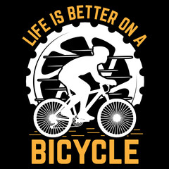 Fototapeta na wymiar Cycle t-shirt design, Vintage cycling t-shirt vector, cycle ride, Cycle logo vector graphic element