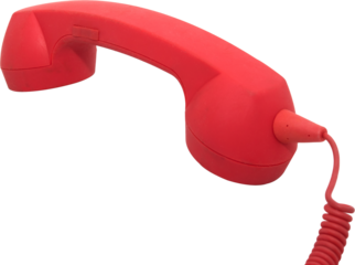 Red phone urgent call for you isolated