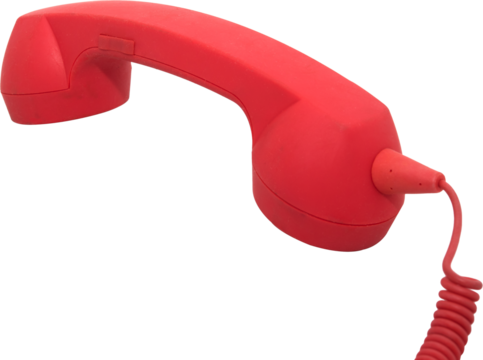 Red phone urgent call for you isolated