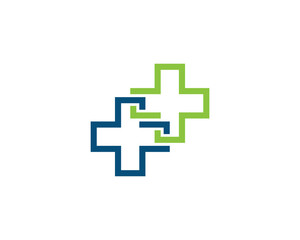 Medical Cross Plus Logo Concept sign icon symbol sign Design. Health Care Logotype. Vector illustration template