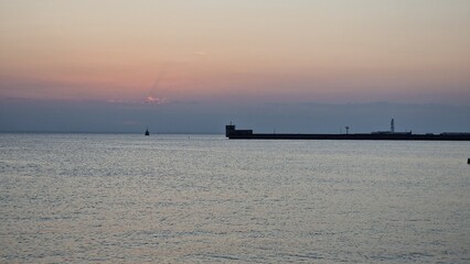 Summer sunset on the Hel peninsula