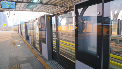 BTS city train platform city transport