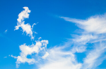 blue sky with beautiful clouds