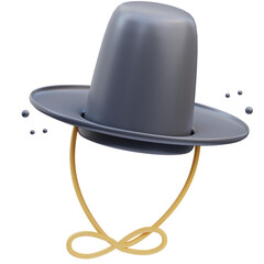 Korean Icon, Korean royal hat 3d Illustration