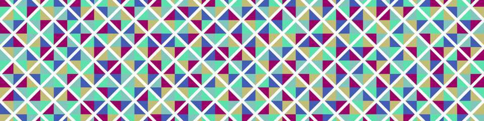 Fototapeta premium Color Rhombus tile tessellation pattern illustration