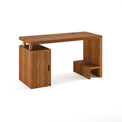 modern minimal furniture with white background studio style, its mixer of different wooden vs concrete textures, some are wire-frame furniture some are good quality pink furniture