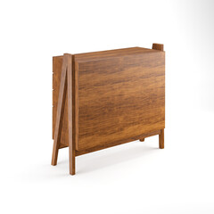 modern minimal furniture with white background studio style, its mixer of different wooden vs concrete textures, some are wire-frame furniture some are good quality pink furniture
