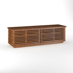 modern minimal furniture with white background studio style, its mixer of different wooden vs concrete textures, some are wire-frame furniture some are good quality pink furniture