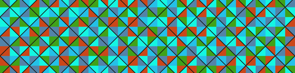 Color Rhombus tile tessellation pattern illustration