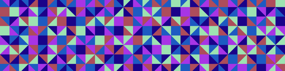 Fototapeta premium Color Rhombus tile tessellation pattern illustration