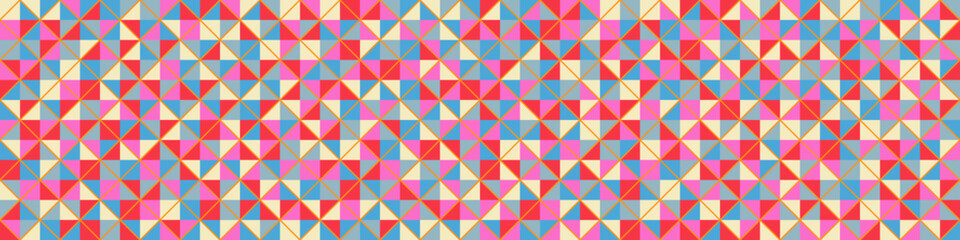 Color Rhombus tile tessellation pattern illustration