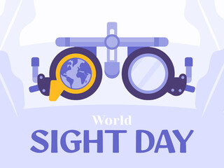 World Sight Day Concept. Flat Illustration