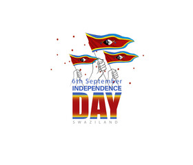 Vector illustration for Swaziland Independence Day