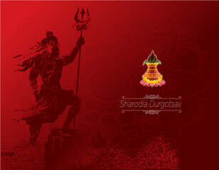 Puja greeting card, Durga puja, Holy durga puja, Durja puja abstract, abstract, Holy