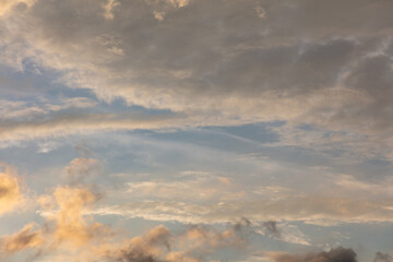 Fototapeta na wymiar Clouds in the sky at sunset