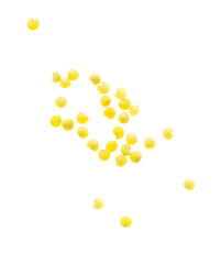 Millet groats isolated on a white background.