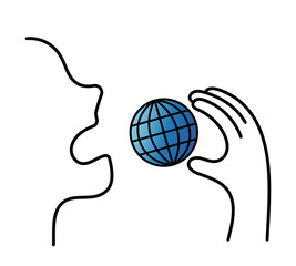 地球を食べる人の横顔、情報化社会、ユーモア