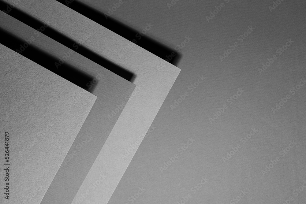 Aufkleber grey carbon abstract geometric background with soar rectangle stepped surfaces of sheet with corners