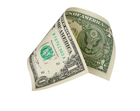 One US dollar isolated