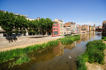 casas del Onyar,rio Onyar,Girona,Catalunya, spain, europa