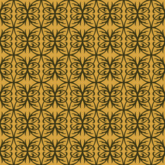 Vintage seamless pattern vintage ceramic tile design with floral, geometric background
