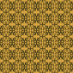 Fototapeta premium Vintage seamless pattern vintage ceramic tile design with floral, geometric background