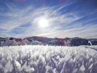 winter landscape in the mountains