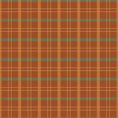 Vintage Autumn Traditional Plaid Seamless Pattren vector illustration.