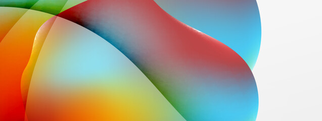 Abstract background. Fluid gradient color wave template for wallpaper, banner, background or landing