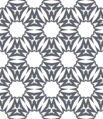Tuinposter Geometric pattern. Seamless vector background. Ethnic graphic design. © Yuliya