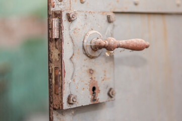 An abandoned old red brick factory - a spinning mill in Poland