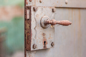 An abandoned old red brick factory - a spinning mill in Poland