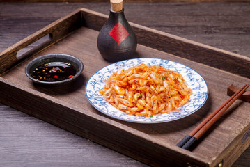 Chinese food, delicious fried shrimp