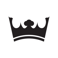 Crown silhouette icon design template vector illustration