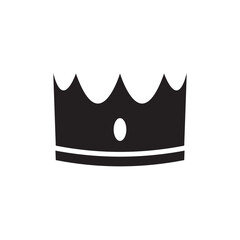 Crown silhouette icon design template vector illustration