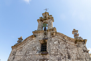 Fototapeta na wymiar Boveda de Mera, Spain. The Church of Santalla or Saint Eulalia, a 18th Century Roman catholic temple in Galicia