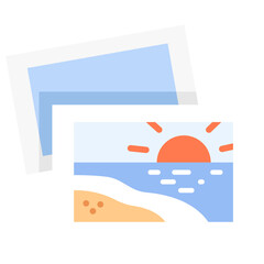 beach photo icon