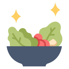 salad in bowl icon