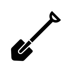 shovel icon vector design template in white background
