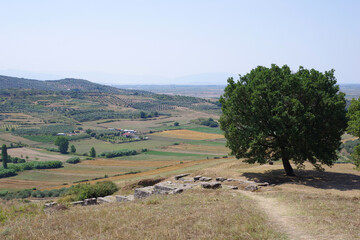 Fototapeta premium Vue sur la campagne depuis le site archéologique d'Apollonia d'Illyrie