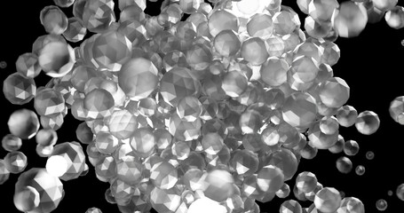 crystal balls amalgamation with gravity