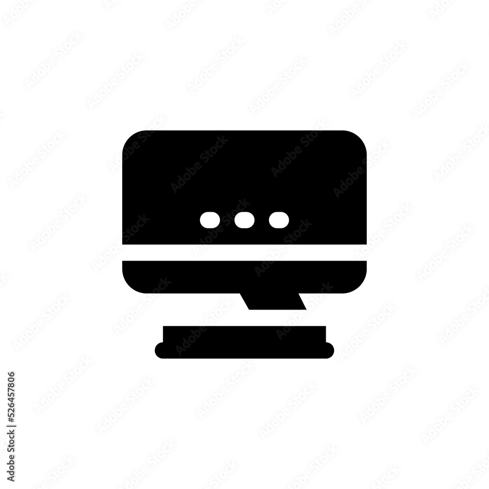 Poster microphone vector icon. computer component icon solid style. perfect use for logo, presentation, web