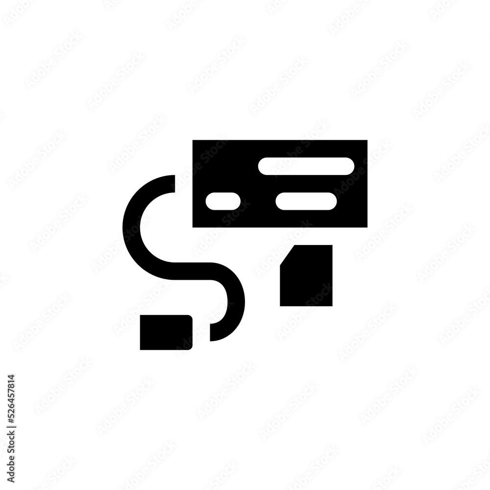Fototapete card reader vector icon. computer component icon solid style. perfect use for logo, presentation, website, and more. simple modern icon design solid style